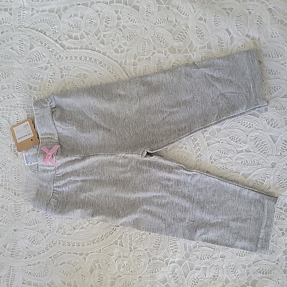 Lovable Friends 6 -9 month soft gray leggings